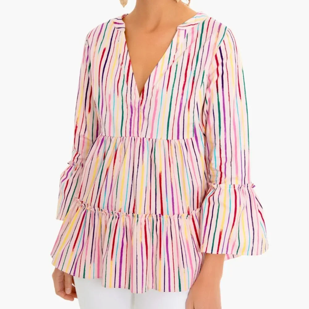 Pomander Place Tuckernuck Bermuda Pink Sorbet Kenzo Top Size XXL